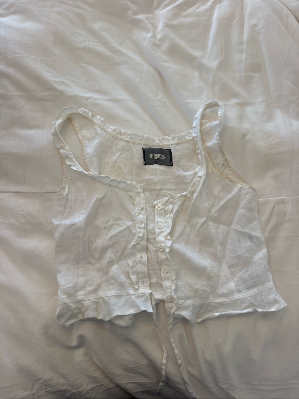 Reformation Linen Top